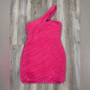 Do Be Size Large Pink Mini one Shoulder Dress